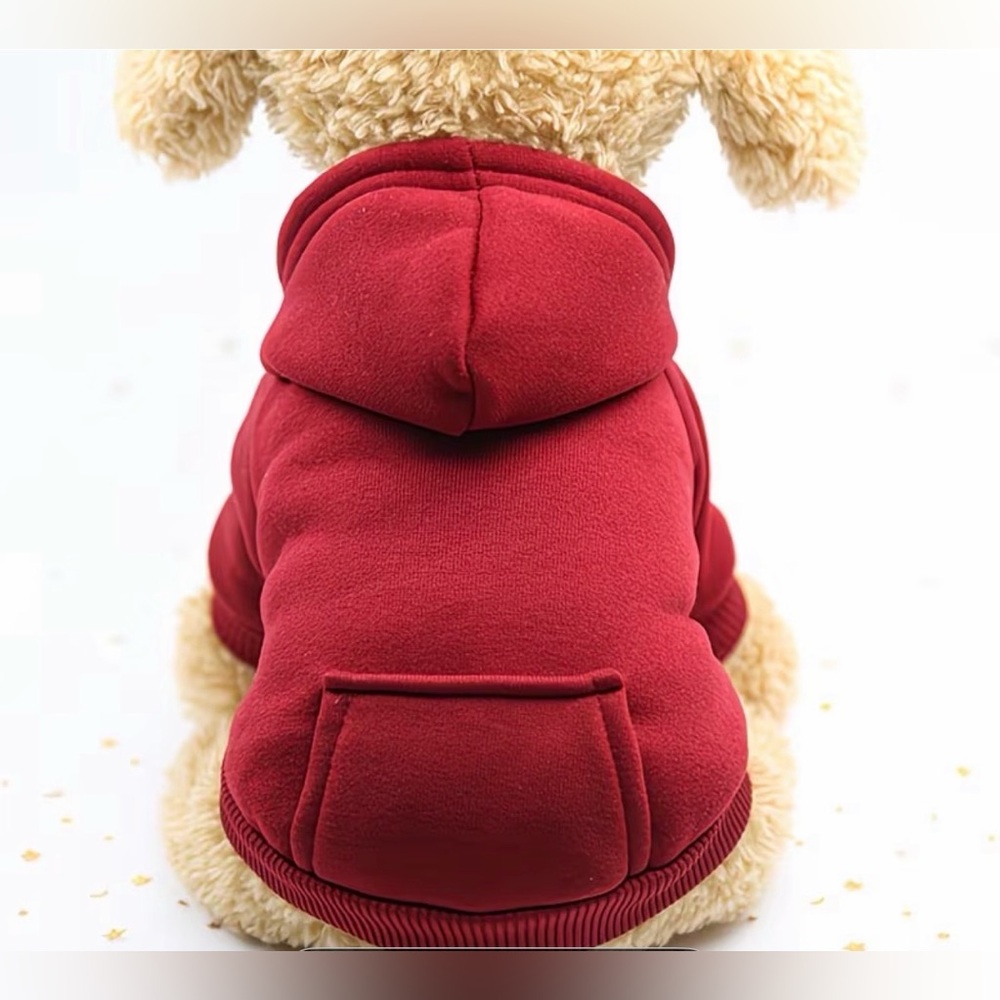 🥳 2 for $15 🥳 Cozy Red Small Dog or Cat Hoodie Sweater Sweatshirt